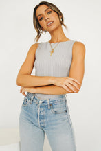 Load image into Gallery viewer, Our Town Knit Top // Grey
