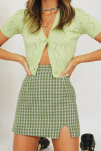 Load image into Gallery viewer, Bold Moments Button Front Knit Top // Lime
