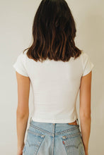 Load image into Gallery viewer, Coast Drives Ribbed Top // White
