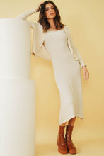 Load image into Gallery viewer, Street Style Icons Knit Midi Dress // Natural
