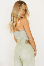 Load image into Gallery viewer, VG I Feel Love Shirred Cami // Sage
