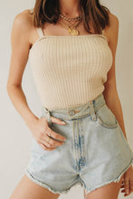 Load image into Gallery viewer, Take Note Ribbed Knit Top // Natural
