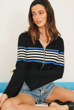 Load image into Gallery viewer, 90&#39;s Culture Ribbed Zip Front Top // Black

