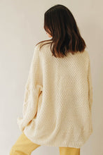 Load image into Gallery viewer, Along The Lines Cardigan // Natural
