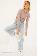 Load image into Gallery viewer, Never Say Never Knit Top // Mauve
