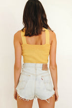Load image into Gallery viewer, Amalfi Coast Ribbed Knit Top // Yellow
