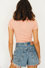Load image into Gallery viewer, Summer Hues Ribbed Knit Top // Coral
