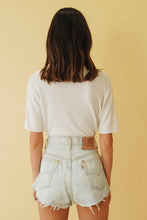 Load image into Gallery viewer, Chance Moments Button Front Knit Top // White
