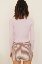 Load image into Gallery viewer, Season Forecast Button Front Knit Top // Lilac
