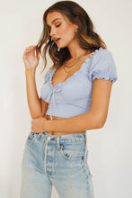 Load image into Gallery viewer, Nala Tie Front Top // Lake
