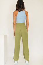 Load image into Gallery viewer, Style Spotlight Ribbed Knit Pants // Sage
