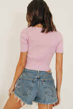 Load image into Gallery viewer, In Motion Button Front Knit Top // Pink
