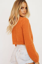 Load image into Gallery viewer, The Unexpected Button Front Knit Top // Orange
