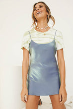 Load image into Gallery viewer, VG A 90&#39;s Muse Bias Cut Mini Dress // Blue
