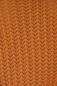 Afternoon Light Button Front Knit Top // Orange