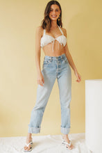 Load image into Gallery viewer, VG Champs Elysees Tie Front Crop // White
