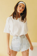 Load image into Gallery viewer, The Stones Drawstring Knit Top // White
