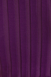 Afterparty Ribbed Knit Top // Purple