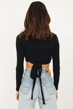 Load image into Gallery viewer, On The L.A Scene Tie Top // Black
