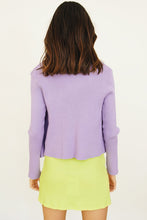 Load image into Gallery viewer, Make It Pop Ribbed Mini Skirt // Lime
