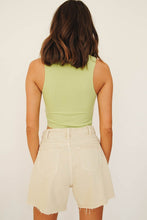 Load image into Gallery viewer, Must Have Ribbed Top // Lime
