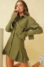 Load image into Gallery viewer, The Lookbook Button Front Mini Dress // Khaki
