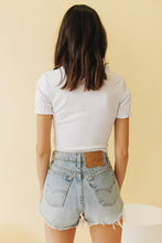 Load image into Gallery viewer, Model Tie Front Top // White
