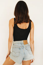 Load image into Gallery viewer, Palm Valley Ribbed Top // Black
