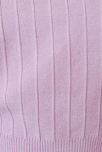 Load image into Gallery viewer, East Hollywood Button Front Knit Top // Lilac
