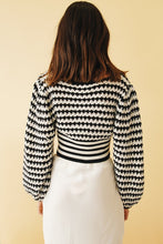 Load image into Gallery viewer, Winter Evening Knit Top // Stripe
