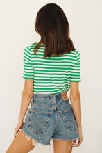 Load image into Gallery viewer, Artist Muse Button Front Knit Top // Green
