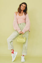 Load image into Gallery viewer, Morning Rain Button Front Knit Cardigan // Blush
