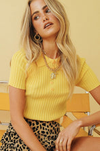 Load image into Gallery viewer, Her Mantra Knit Top // Yellow
