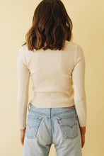 Load image into Gallery viewer, Read My Lips Drawstring Knit Top // Nude
