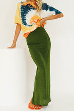 Load image into Gallery viewer, VG Check It Out Maxi Skirt // Forest
