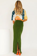 Load image into Gallery viewer, VG Check It Out Maxi Skirt // Forest
