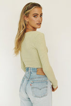 Load image into Gallery viewer, Fashion Moment Ribbed Top // Sage
