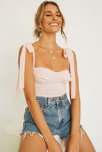 Load image into Gallery viewer, VG Italian Style Tie Top // Baby Pink
