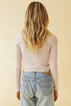Load image into Gallery viewer, Kids Of America Button Front Knit Top // Blush
