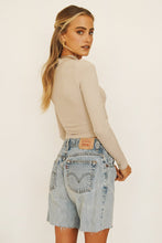 Load image into Gallery viewer, Beauty Rules Ruched Top // Stone
