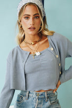 Load image into Gallery viewer, In Vogue Ribbed Set // Lake

