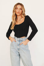 Load image into Gallery viewer, Party Party Knit Top // Black
