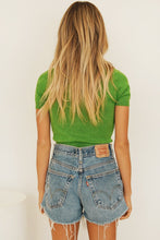 Load image into Gallery viewer, These Days Button Front Knit Top // Green
