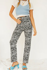 90's Cowgirl Pants // Zebra