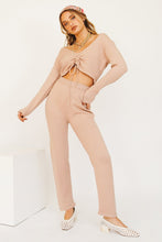 Load image into Gallery viewer, Wine &amp; Late Nights Knit Pants // Beige
