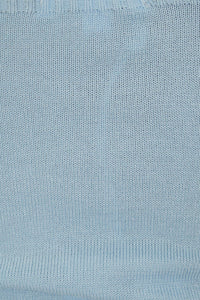 1998 Tie Knit Top // Sky