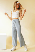 Load image into Gallery viewer, Style Spotlight Ribbed Knit Pants // Lake
