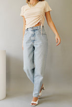 Load image into Gallery viewer, Best Intentions Drawstring Knit Top // Natural
