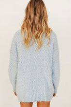 Load image into Gallery viewer, Vineyards Button Front Knit Cardigan // Sky
