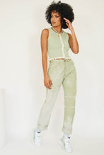 Load image into Gallery viewer, Summer Notes Ribbed Knit Top // Sage
